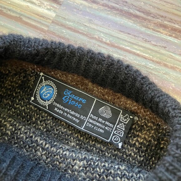 Kaare Gjose Nordic Wool Pullover Sweater XL Made in Norway Scandinavian Pattern - Picture 5 of 8